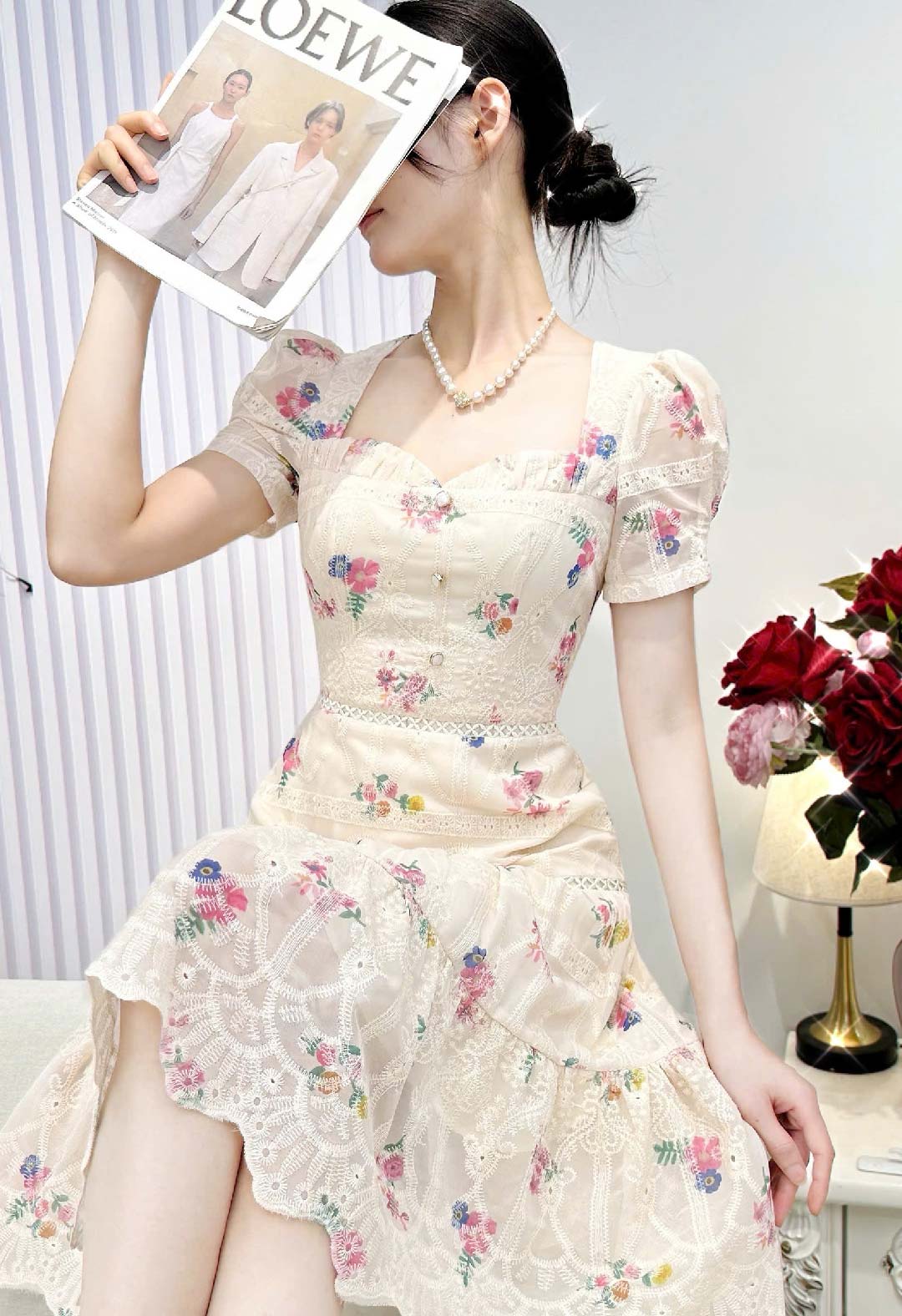 Floral Grace Lace Dress DS6037