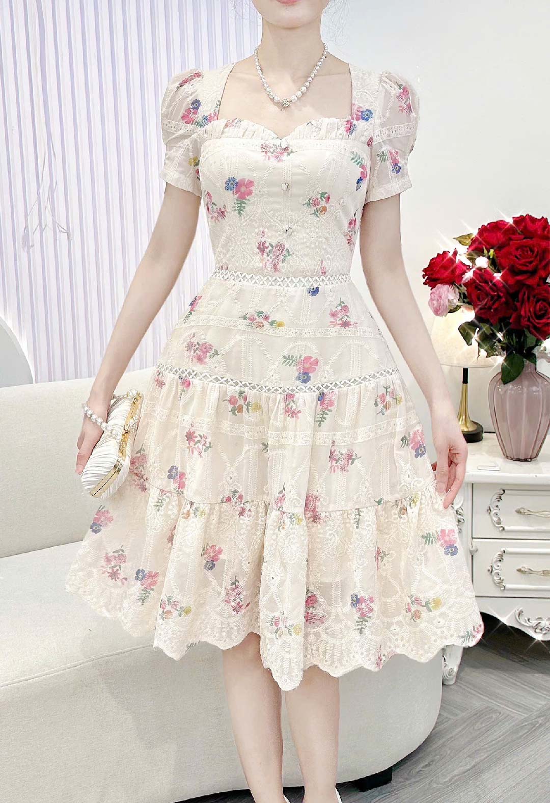Floral Grace Lace Dress DS6037