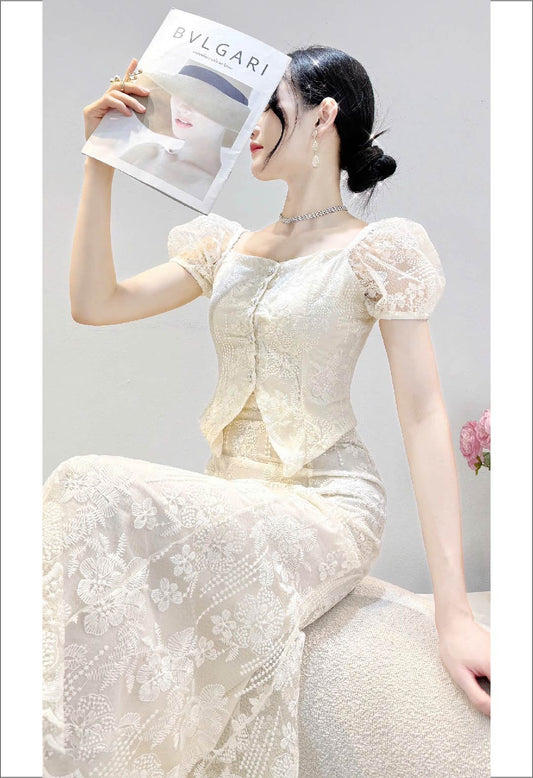 Roselace Victorian Midi Dress S5846
