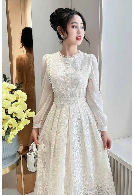Lace Belle Midi Dress – V5254